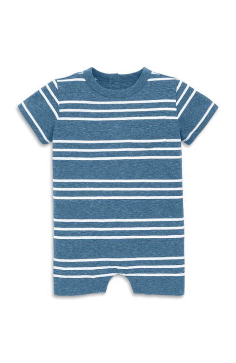 Baby Heathered Pocket Shortie In Stripe