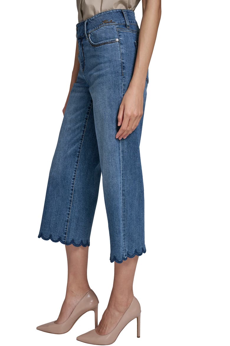 Scalloped Hem Crop Jeans, Alternate, color, COASTAL BLUE