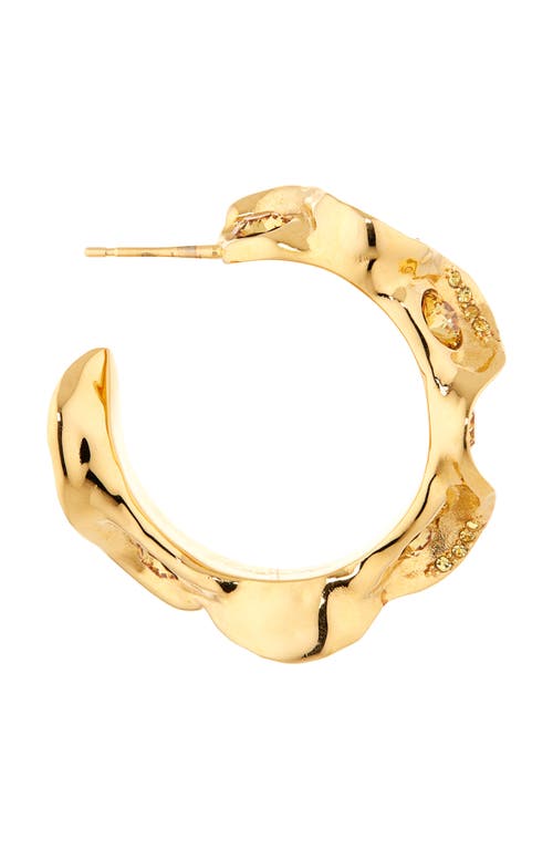 Oscar De La Renta Crystal Nest Hoop Earrings