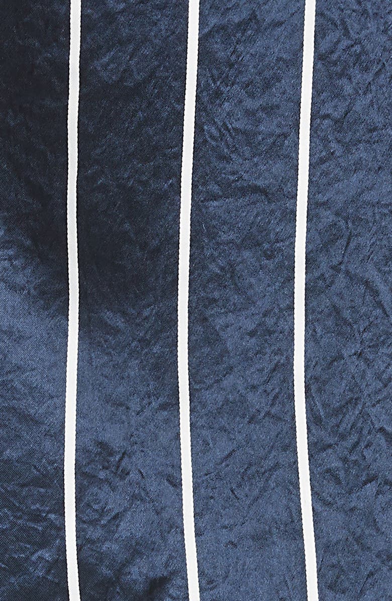 HUGO Casini One-Shoulder Hammered Satin Top, Alternate, color, 