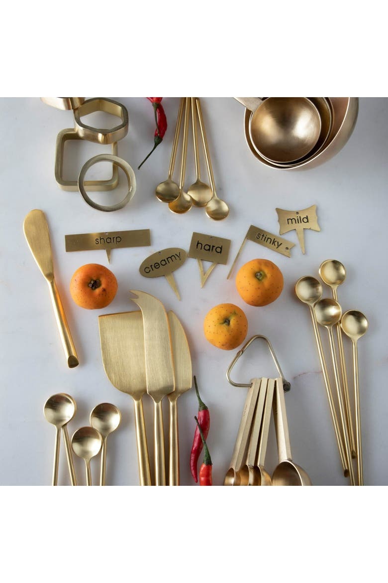 Luxe Thin Long Spoons - Set of 4, Alternate, color, Gold