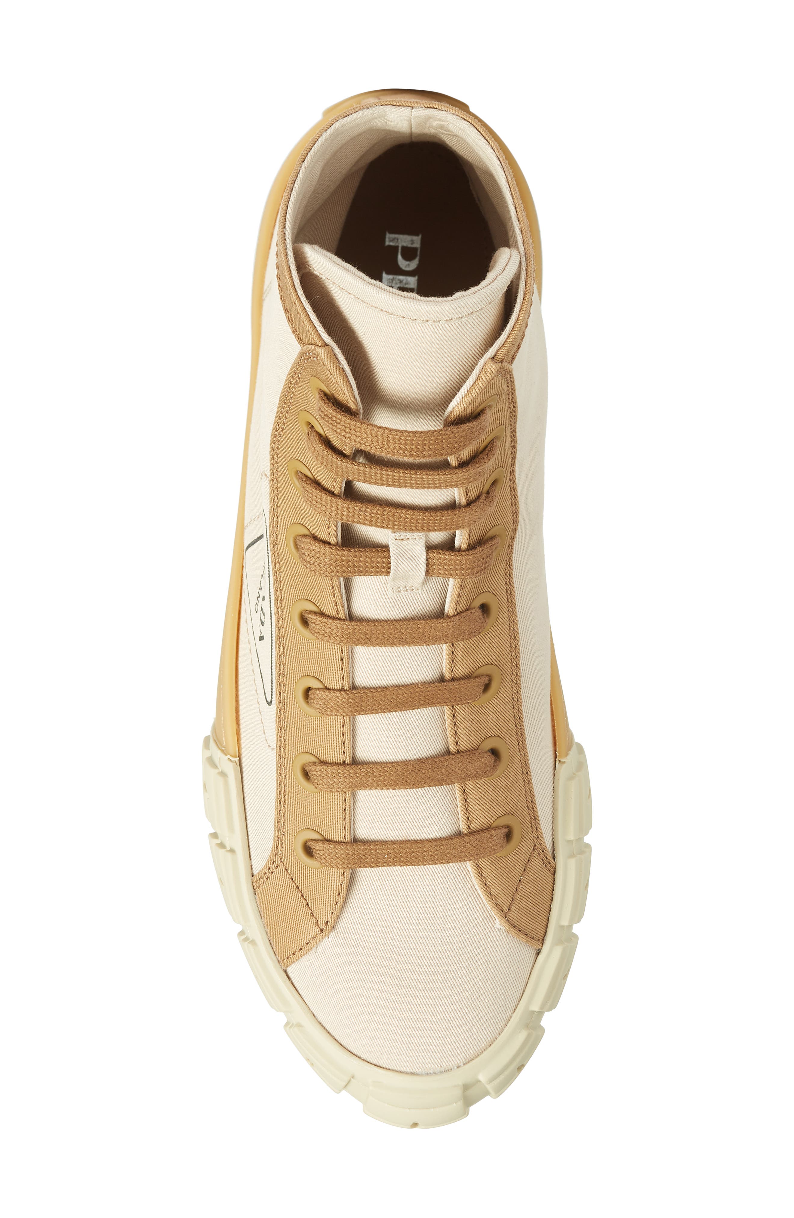 Logo High Top Sneaker, Alternate, color, BEIGE/ BROWN