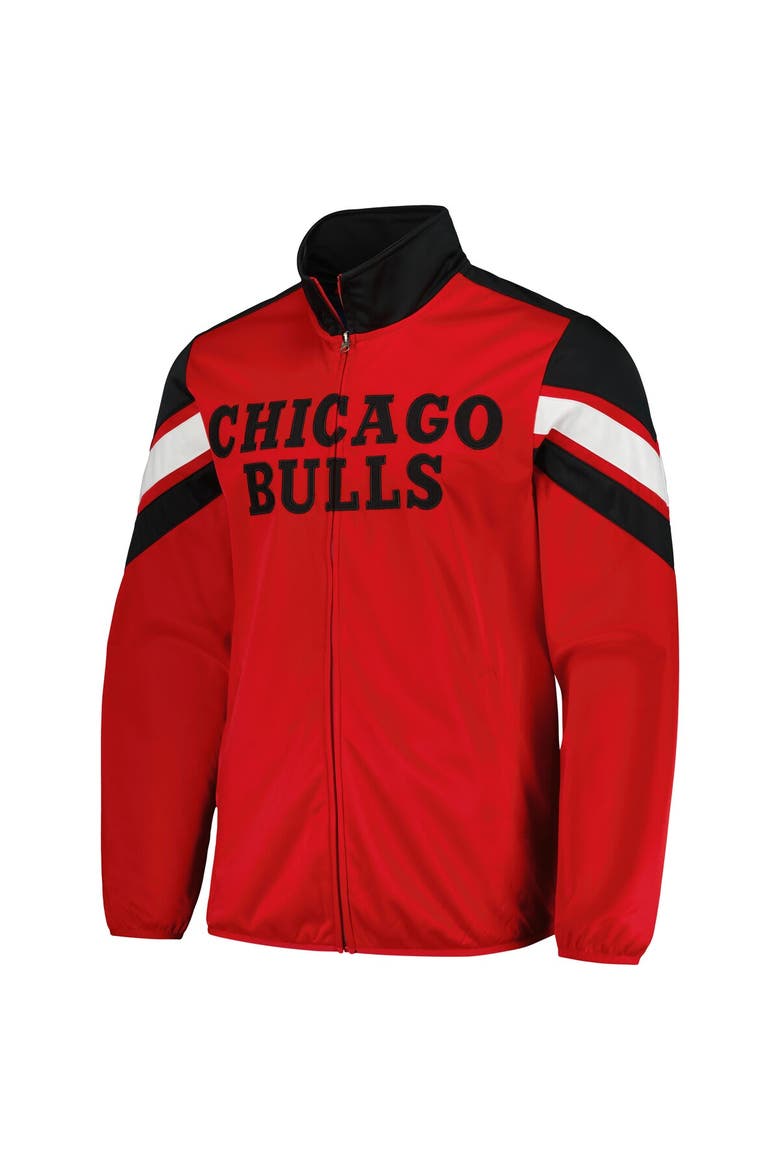 Men's G-III Sports by Carl Banks Red Chicago Bulls Game Ball Full-Zip Track Jacket, Alternate, color, Red