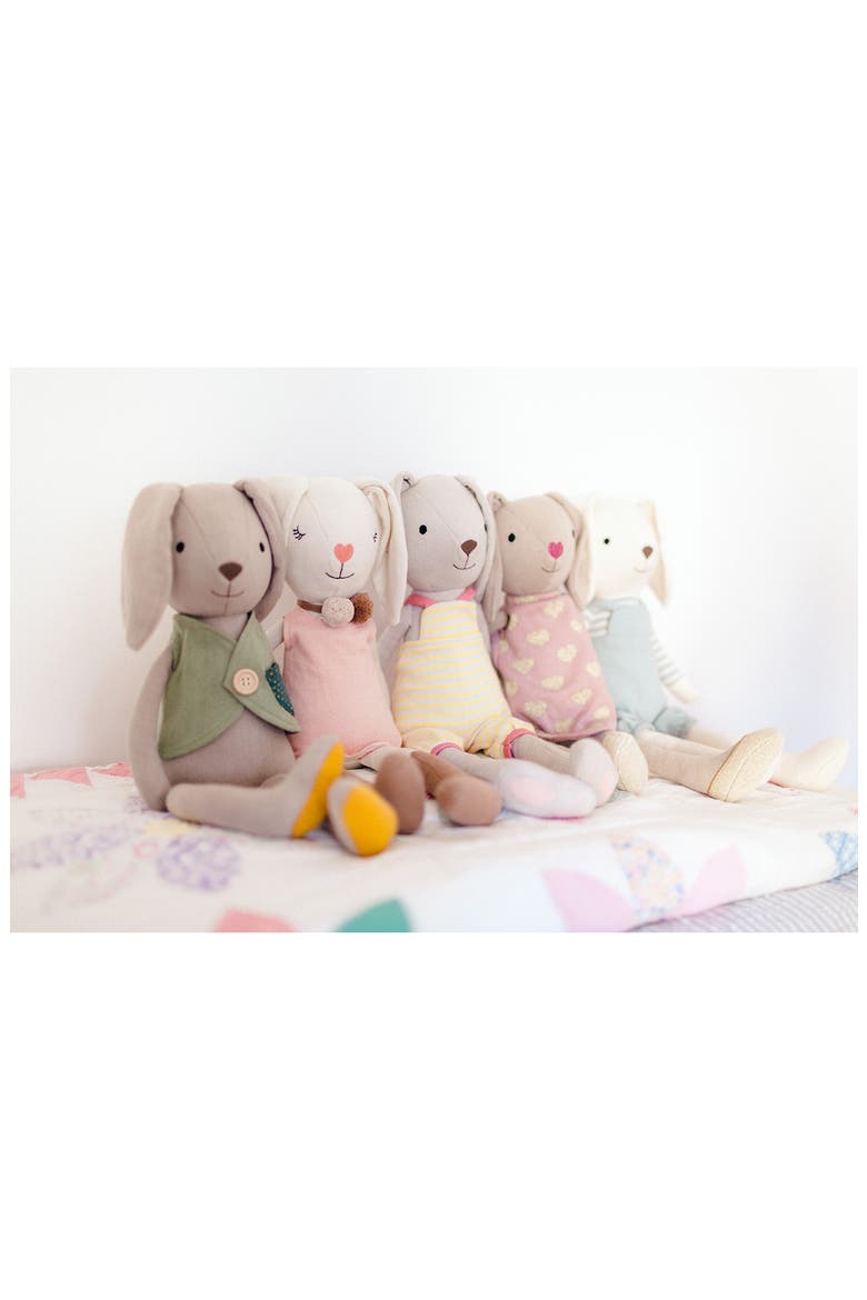Luca Plush Bunny Stuffed Animal, Alternate, color, GREY