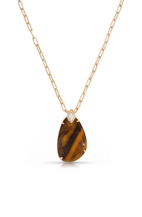 Majestic Stone Pendant Necklace