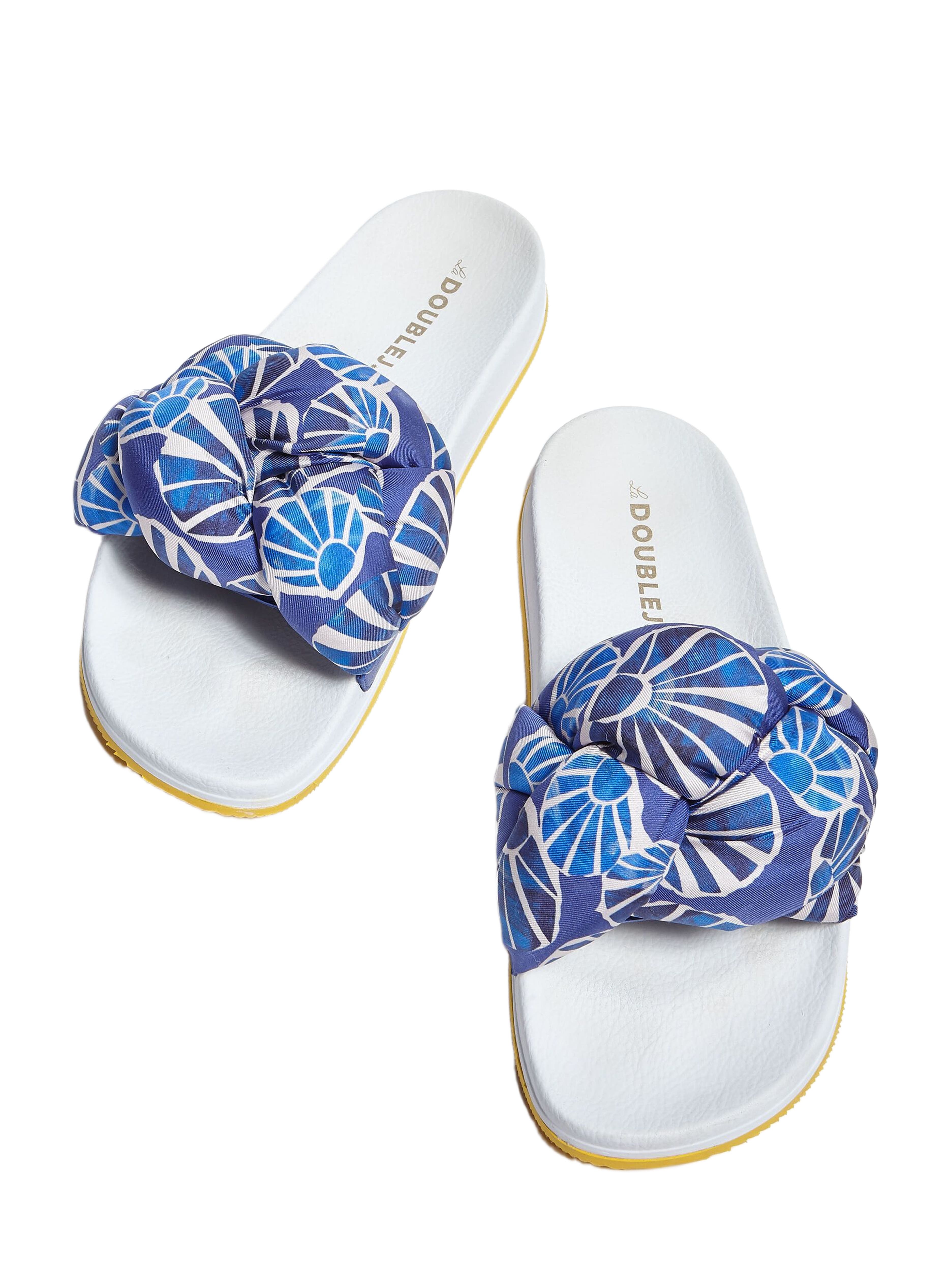 La DoubleJ Treccia Slides Conchiglie Acquamarin, Alternate, color, Conchiglie Acquamarin