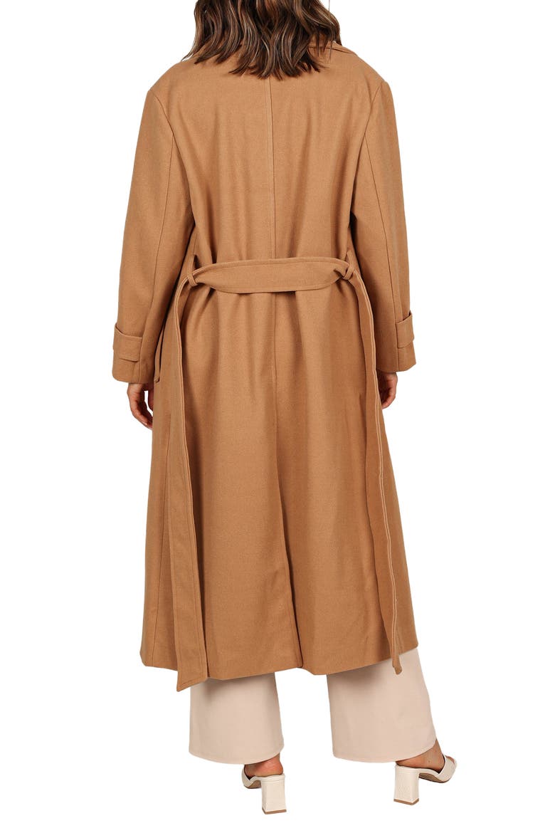 Emersyn Tie Front Coat, Alternate, color, CAMEL