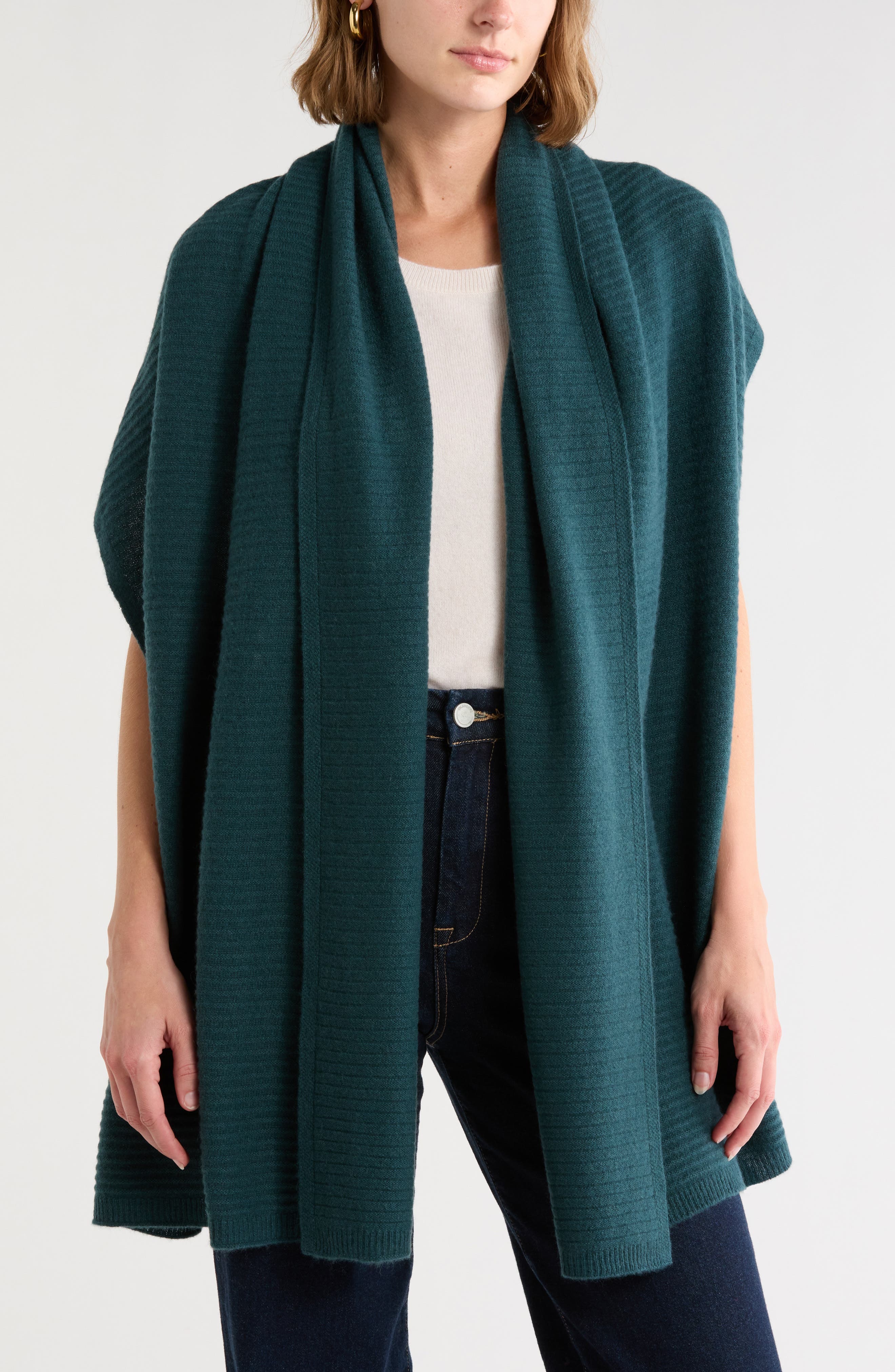 Cashmere Rib Scarf