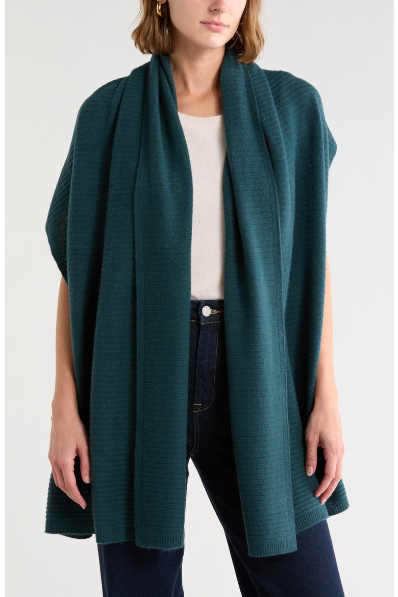 Cashmere Rib Scarf, Main, color, GREEN MOSS