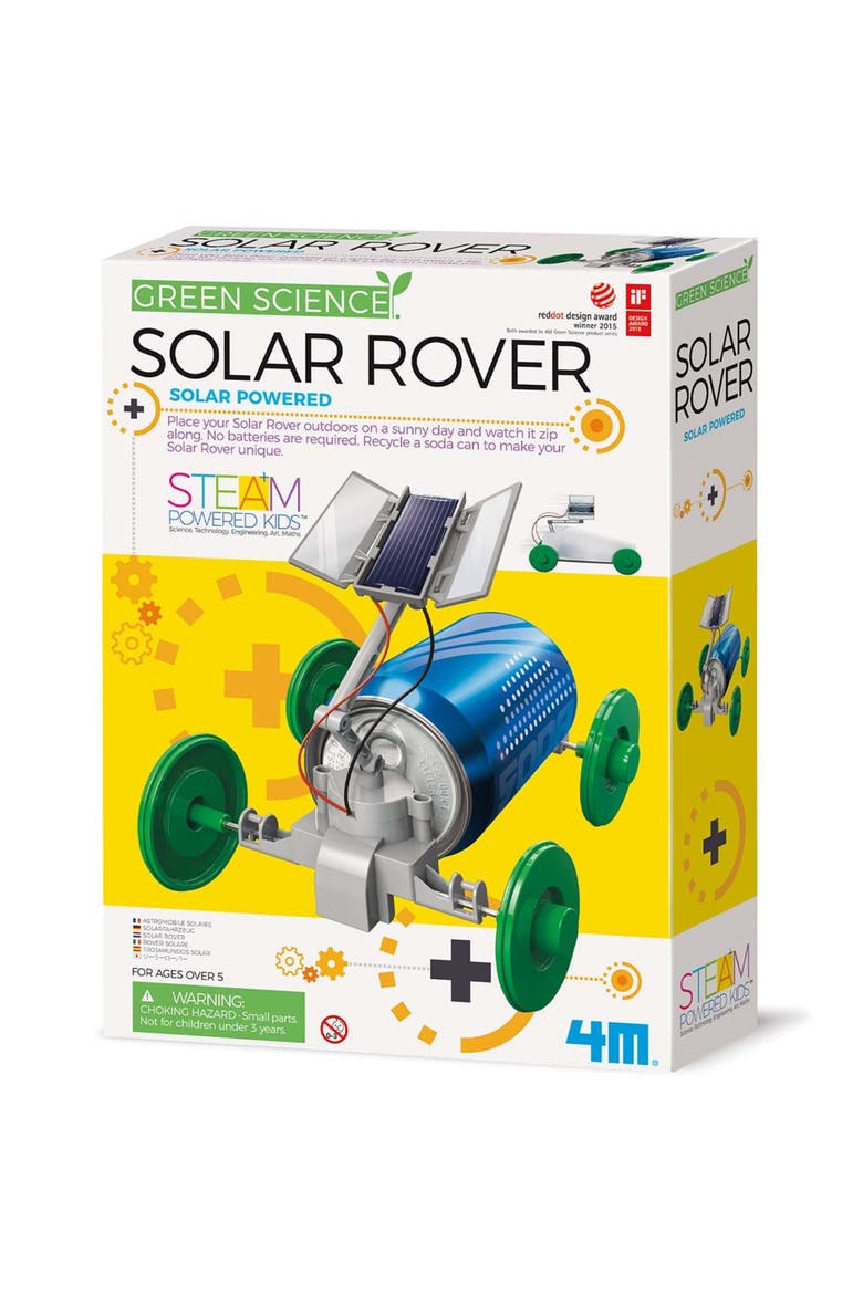 Green Science Solar Rover Vehicle Building Kit, Main, color, Multicolored