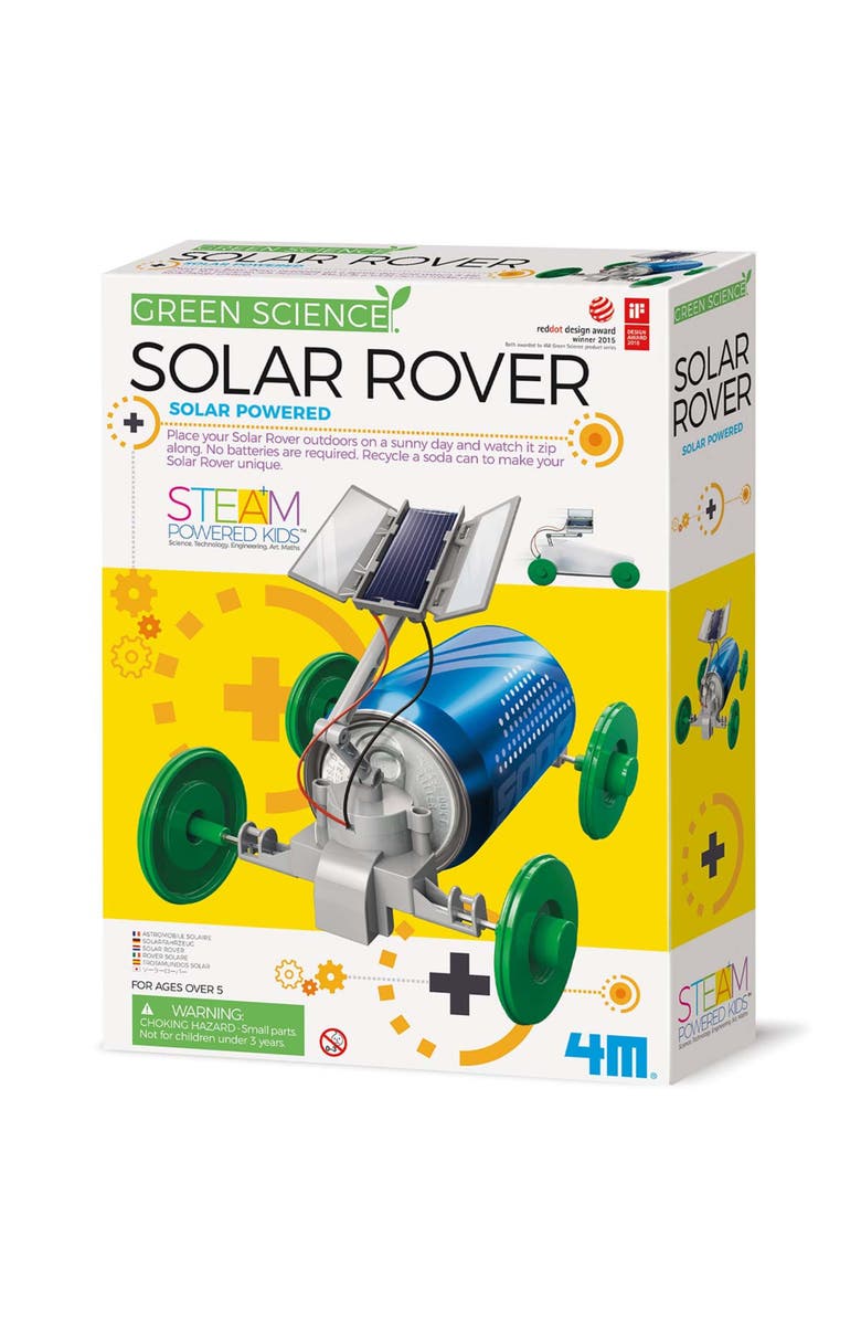 4M Green Science Solar Rover Vehicle Building Kit, Main, color, Multicolored