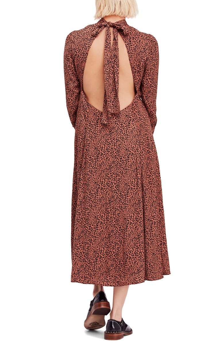 Free People Loveless Print Midi Dress, Alternate, color, 
