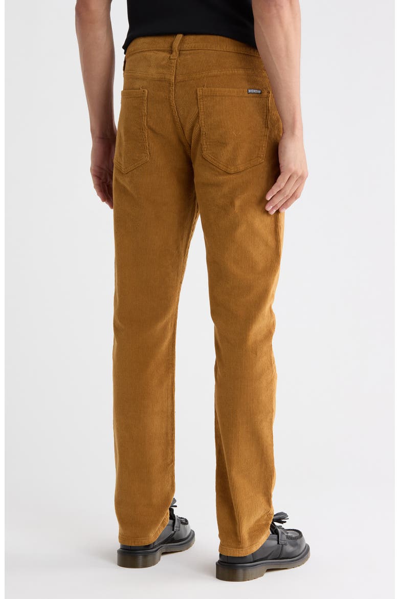 Blake Slim Fit Corduroy Straight Leg Pants, Alternate, color, BROWN SUGAR
