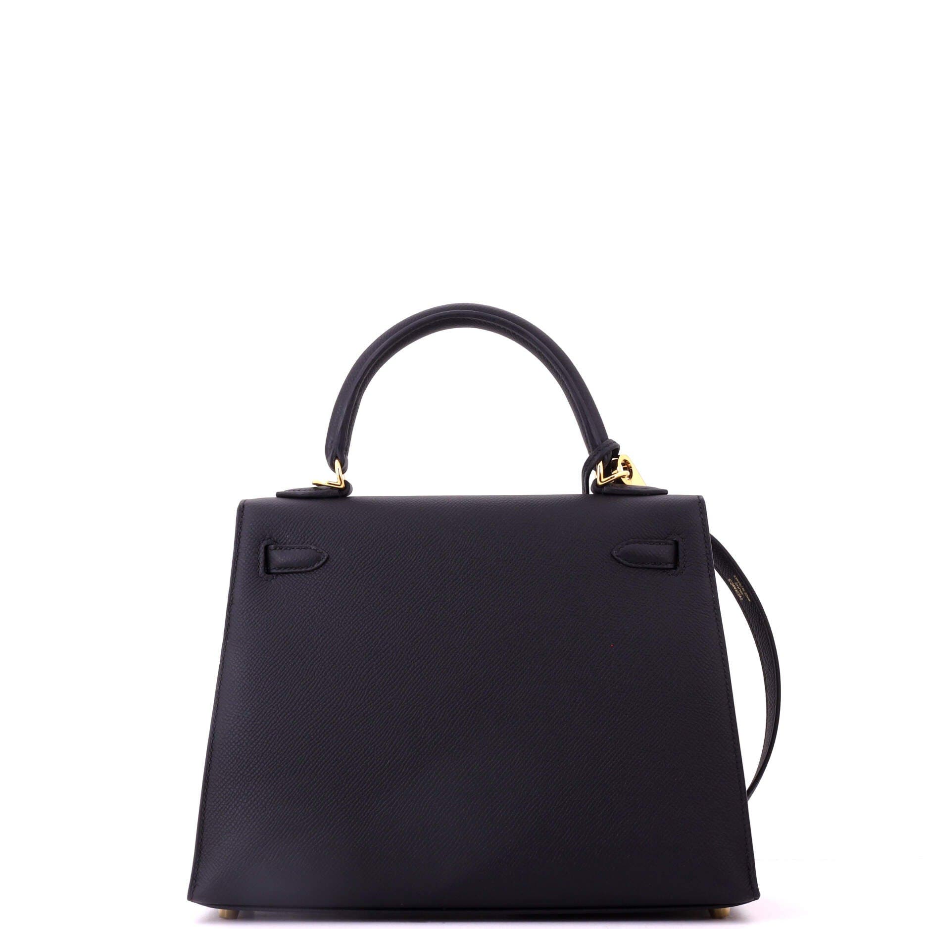 Kelly Handbag Black Epsom with Gold Hardware 25, Alternate, color, Black