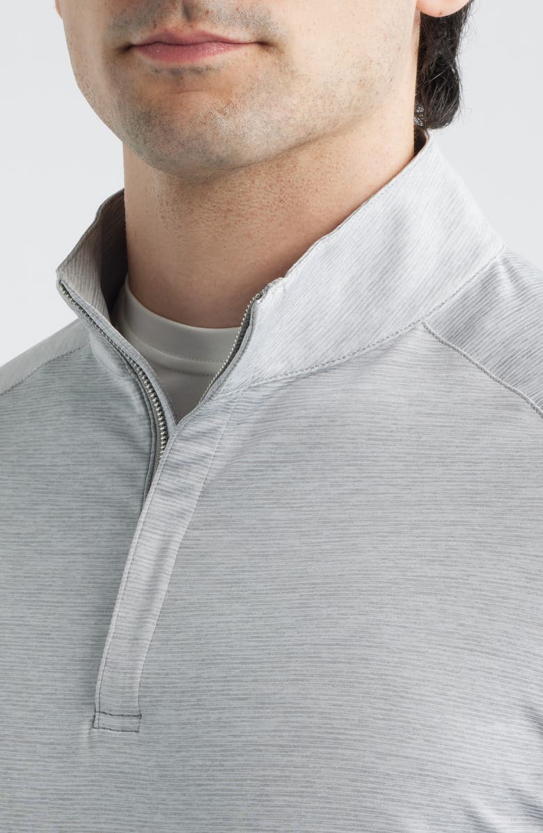 Peter Millar Crown Crafted Stealth Performance Quarter Zip Pullover, Alternate, color, Gale Grey