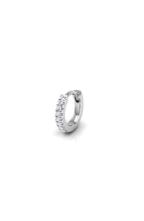 Pavé-All-Day Single Hoop
