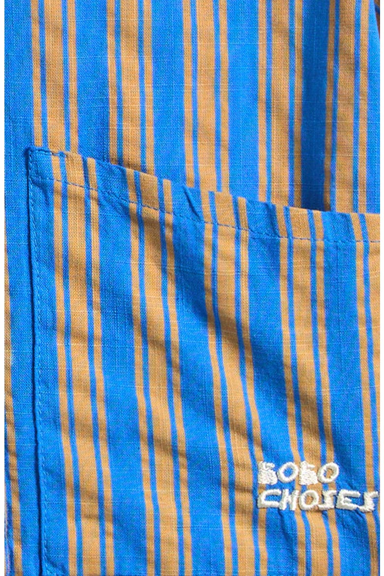 New Hairline Stripe Cotton Button-Up Shirt, Alternate, color, BLUE