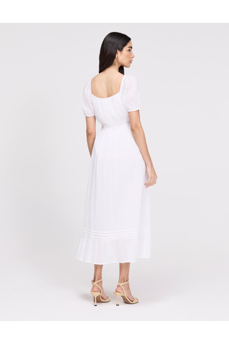 Petite Mandy Cotton Voile Midi Dress, Alternate, color, White