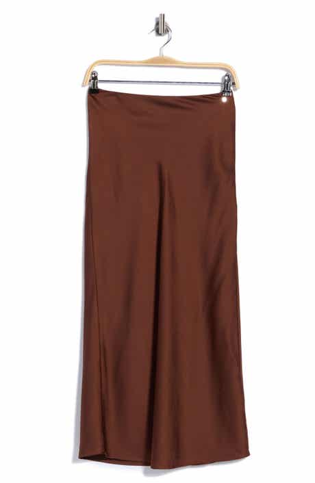 Satin Midi Skirt