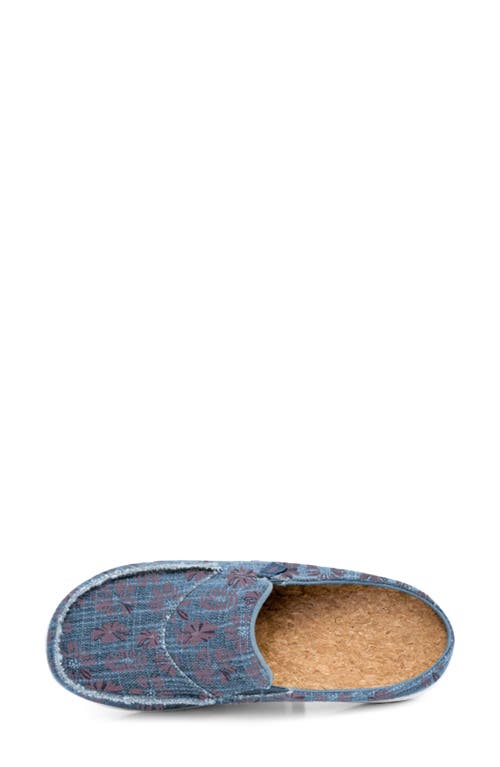 Revitalign Siesta Orthotic Canvas Slip-on Shoe In Marine Blue