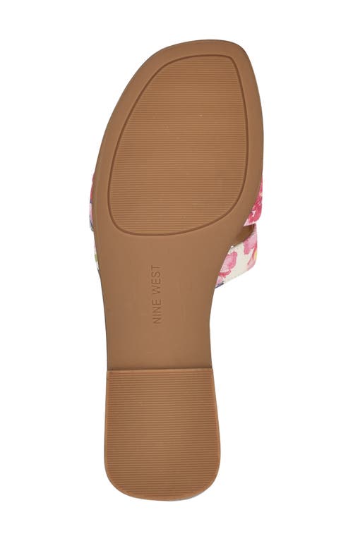 Nine West Germani Slide Sandal In Medium Pink