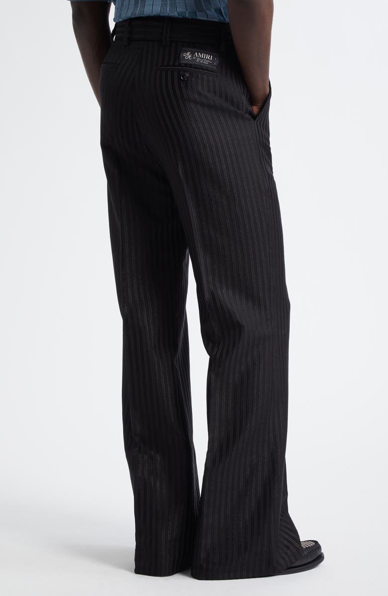 AMIRI Stripe Creased Flare Pants, Alternate, color,