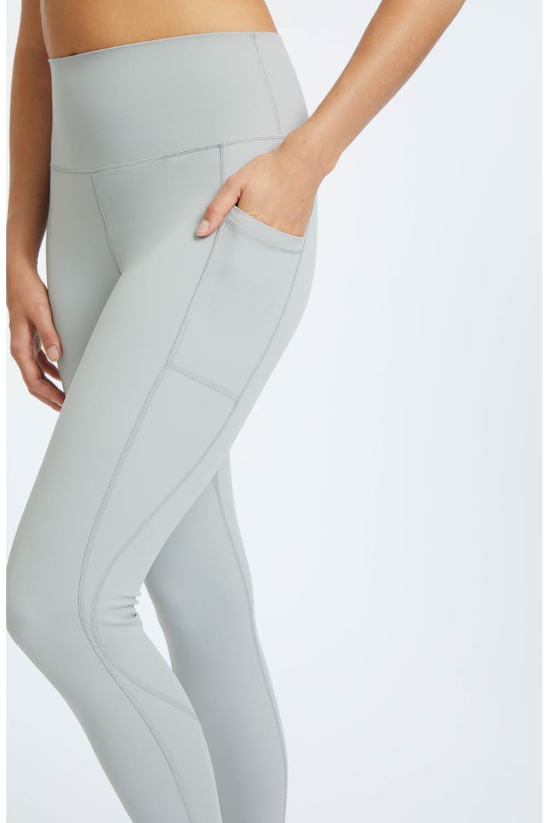 High Waist Side Pocket Leggings, Alternate, color, STONE