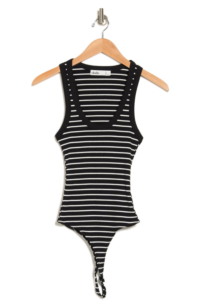 Elodie Scoop Neck Ribbed Bodysuit, Alternate, color, 