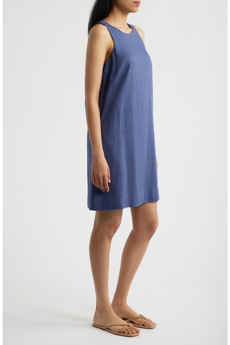 Sleeveless A-Line Dress, Alternate, color, INDIGO