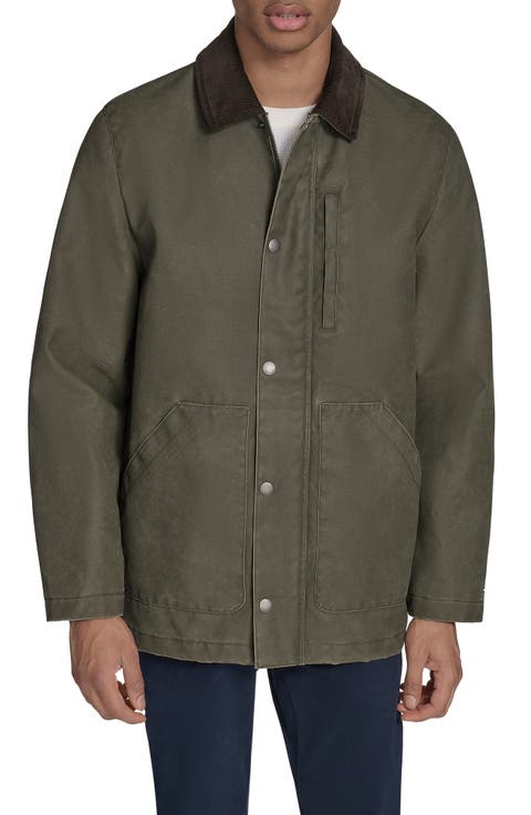Barn Jacket with Corduroy Collar