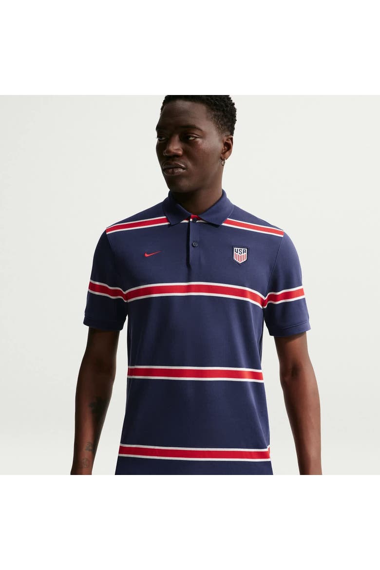 Men's Nike Navy USMNT Dri-FIT Polo, Alternate, color, Navy