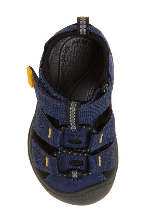 Keen Kids' Newport H2 Sandal In Naval Academy/ Yellow