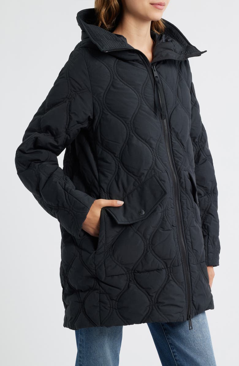 Canada Goose Alessia Quilted Hooded Jacket, Alternate, color, Black - Noir