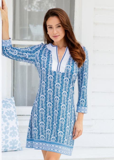 Embroidered Tunic Dress