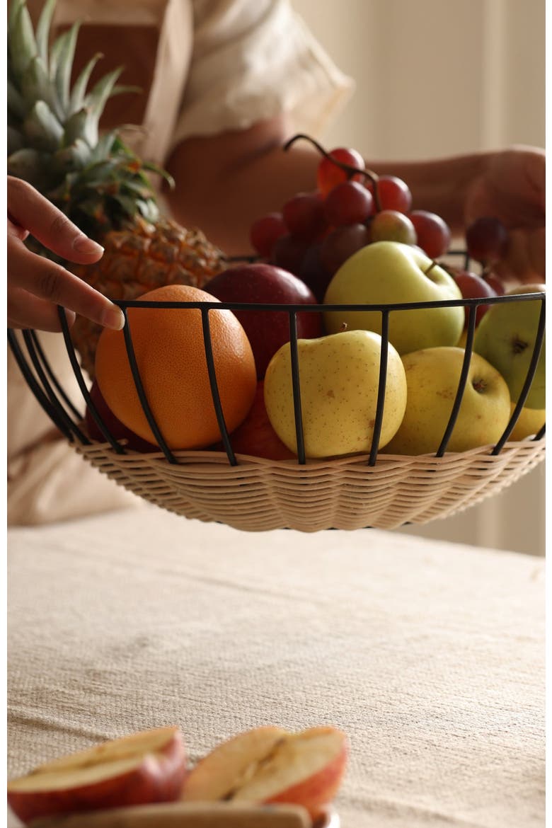 Cabo Fruit Basket, Alternate, color, Black