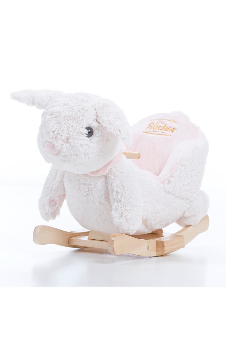 Gerardo´s Toys Little Rockers Bunny Wooden Plush Ride, Alternate, color, Multicolored