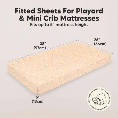 Keababies Soothe Fitted Mini Crib Sheet