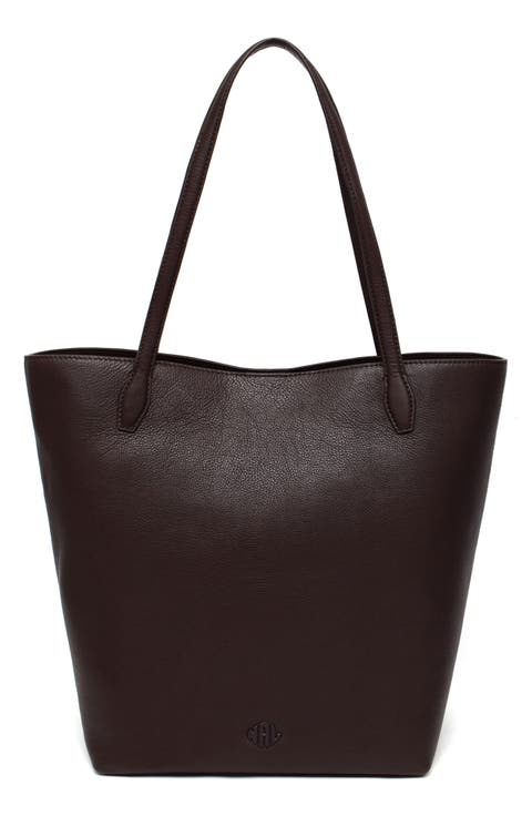 Asher Large Leather Tote Bag