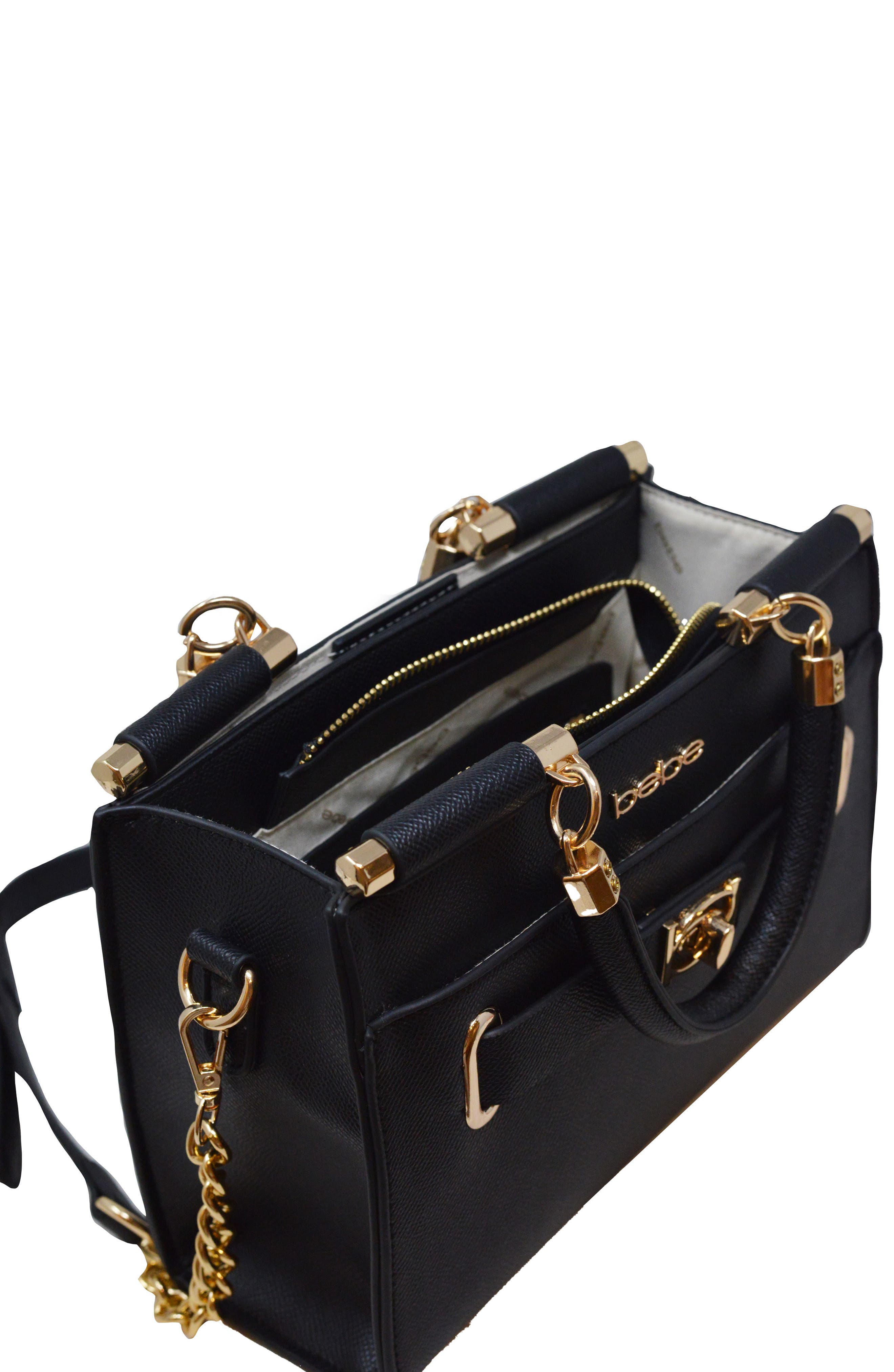 bebe Alex Small Satchel, Alternate, color, 