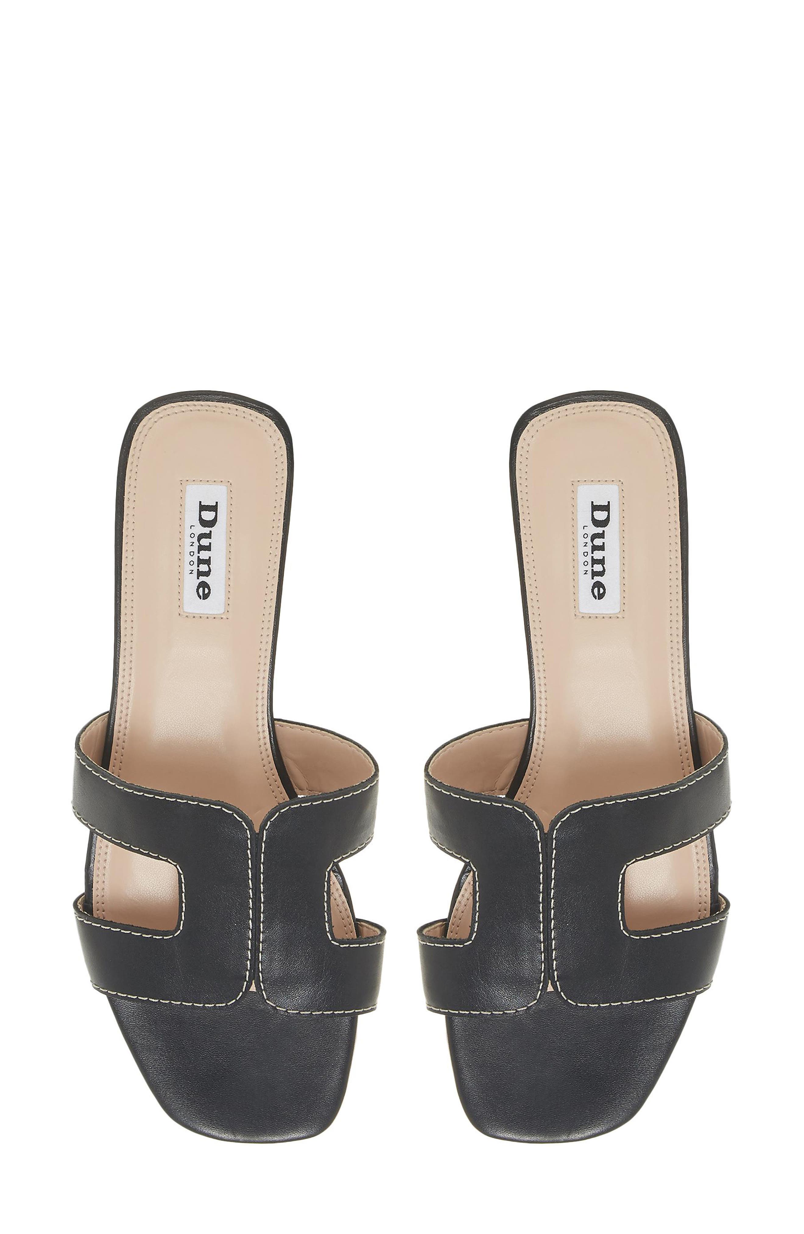 Dune London Loupe Slide Sandal, Alternate, color, Black