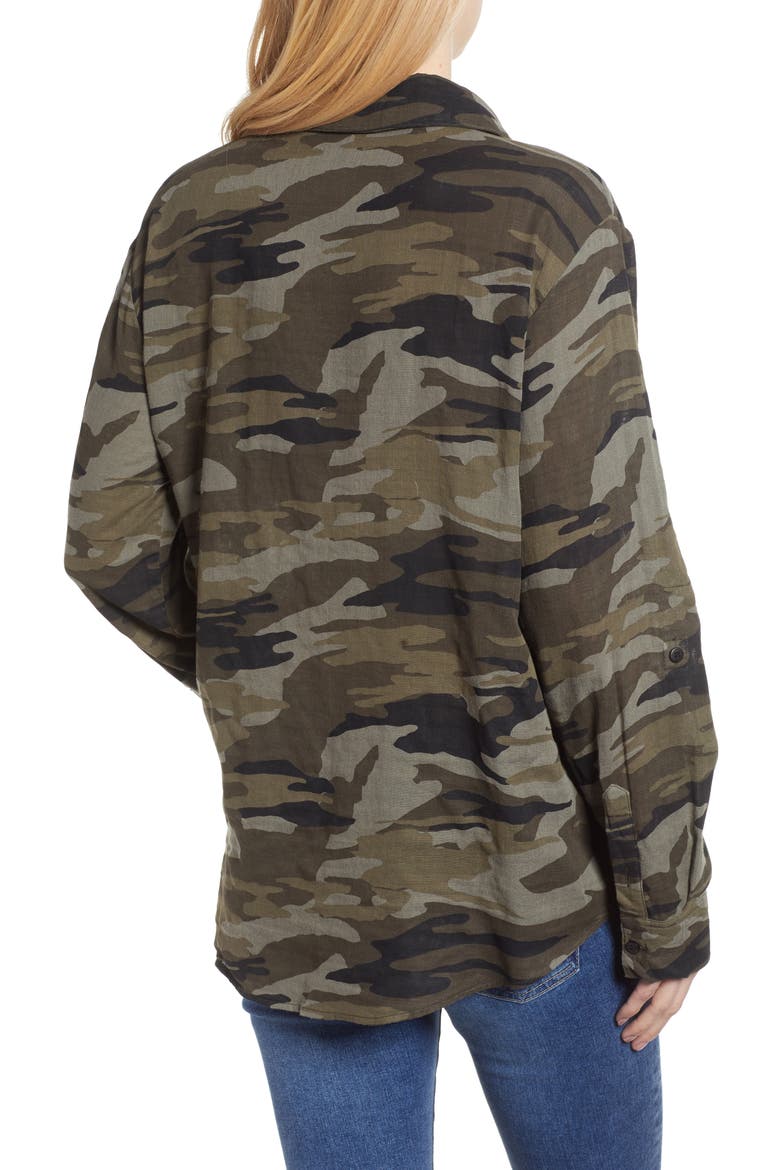 Steady Boyfriend Camo Shirt, Alternate, color, GARDEN CAMO