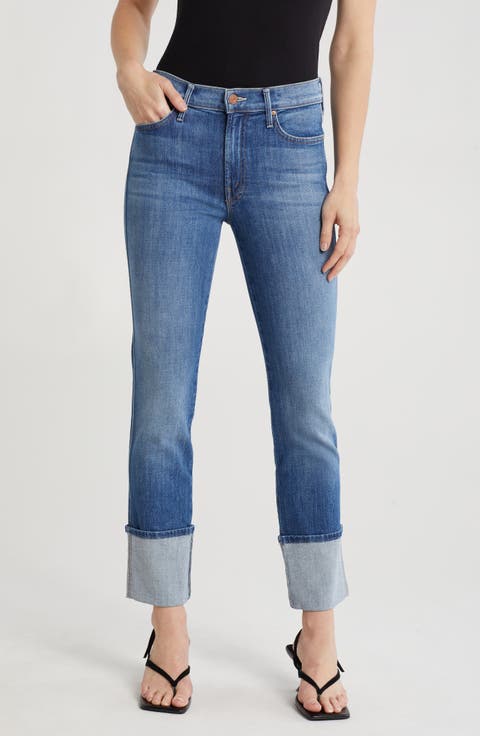 パンツ MOTHER Women Straight Pants 18881230ARGZ BLUE Women's MOTHER Straight-Leg Jeans | Nordstrom
