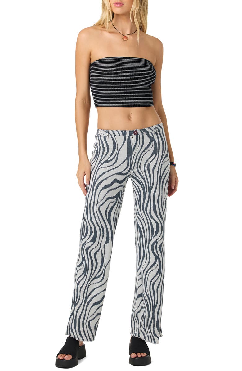 O'Neill Adeline Stripe Tube Top, Alternate, color, Black