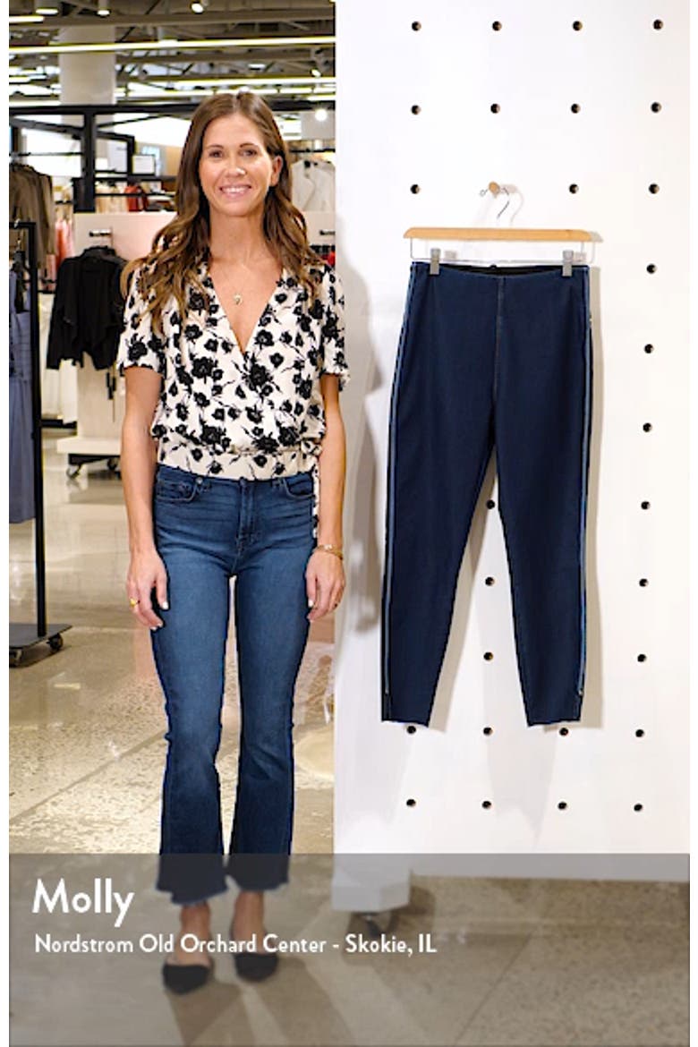 Lyssé Crop Slit Denim Leggings video