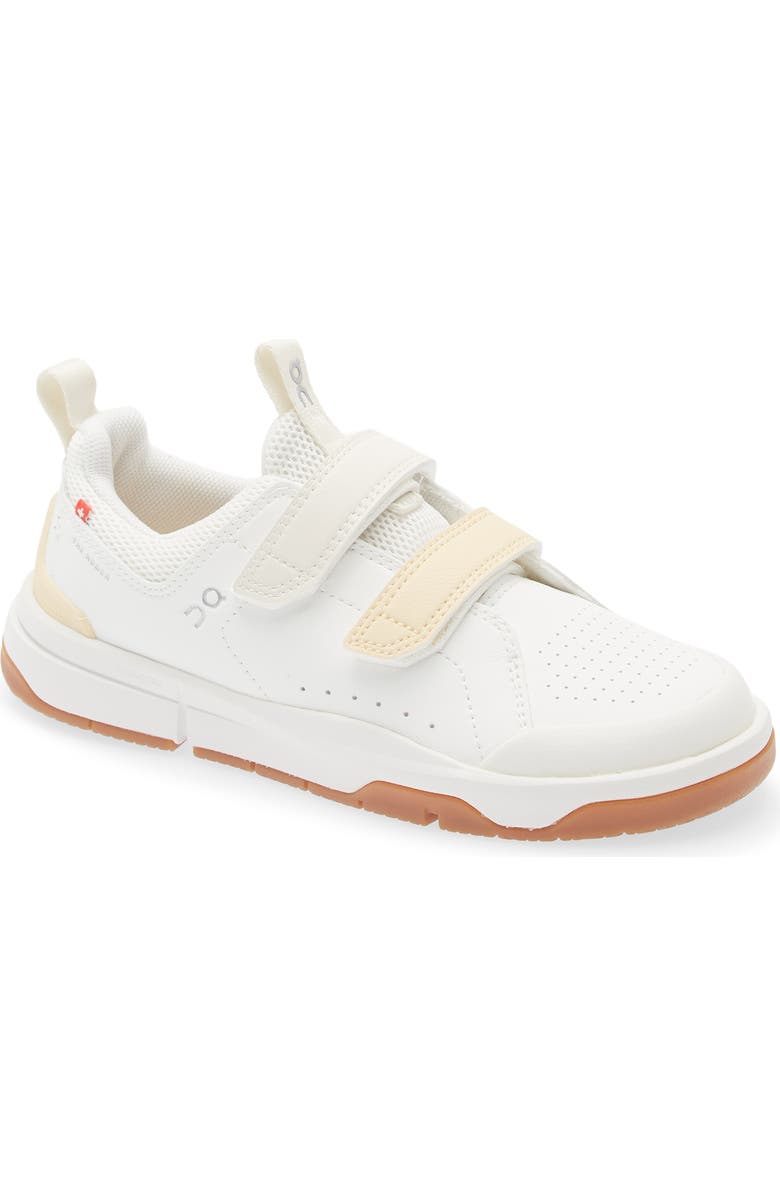 On Kids' The ROGER Sneaker, Main, color, White/ Blonde