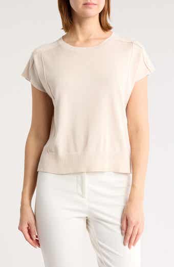 Exposed Seam Extended Sleeve Sweater