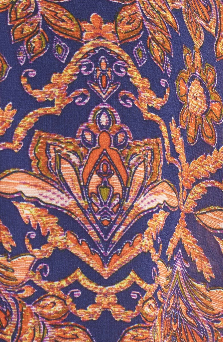 Speechless Ruffle Mock Neck Shift Dress, Alternate, color, 