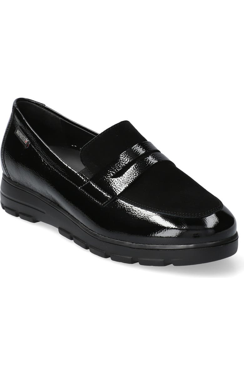 Mephisto Carima Penny Loafer, Main, color, Black Patent