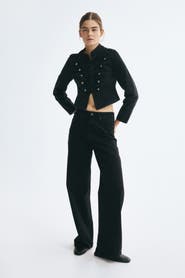 H&M Button-detail Twill Jacket