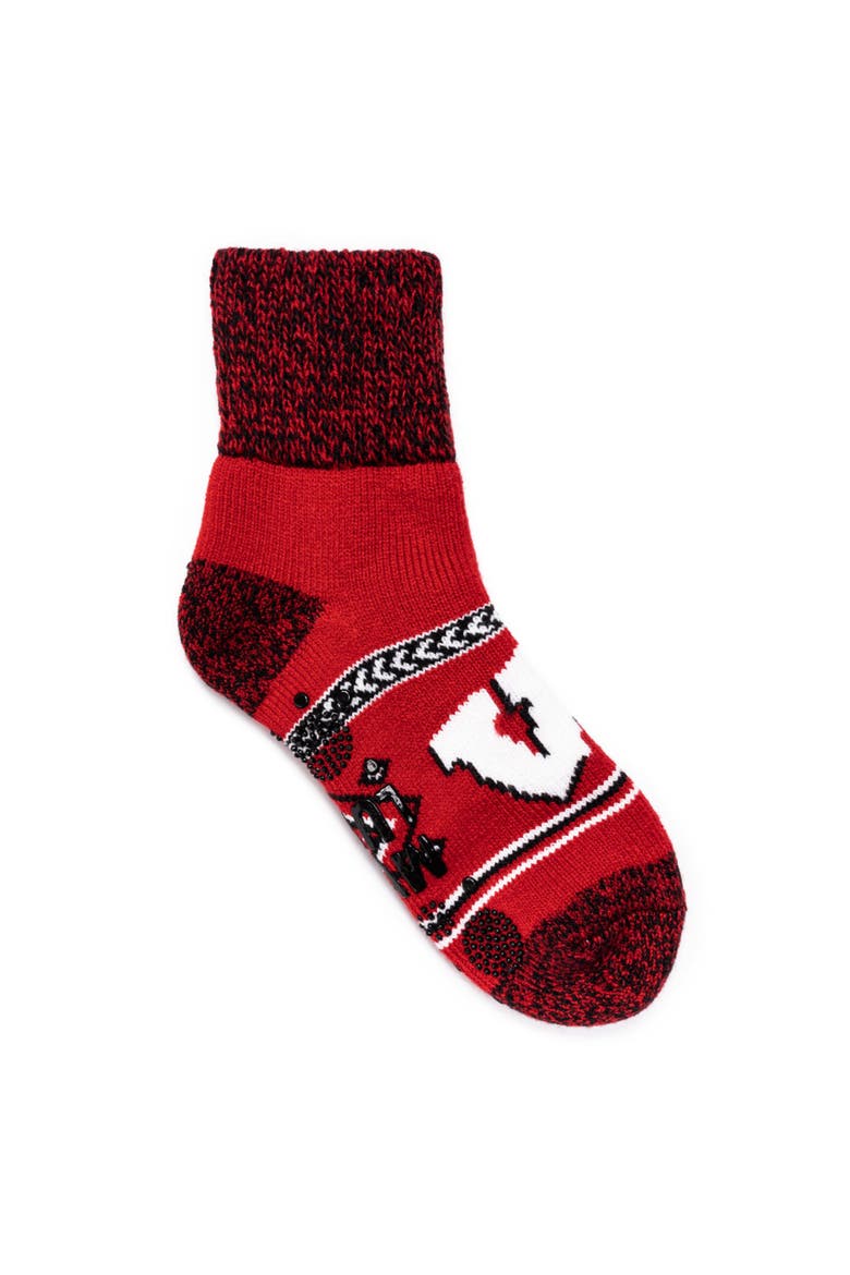 Gameday Unixex Short Heat Retainer Socks, Alternate, color, Wisconsin